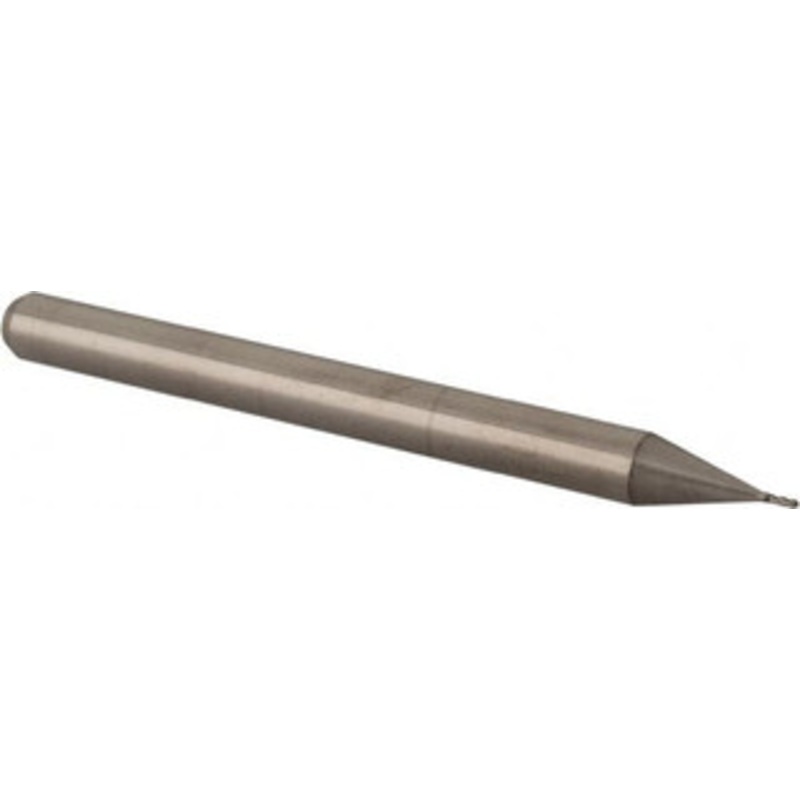 Accupro 0.014 Diam, 0.042 LOC, 4 Flute Solid Carbide Ball End Mill Uncoated, Single End, 1-1/2 OAL, 1/8 Shank Diam, Spiral Flute AP61725230 – 61725230