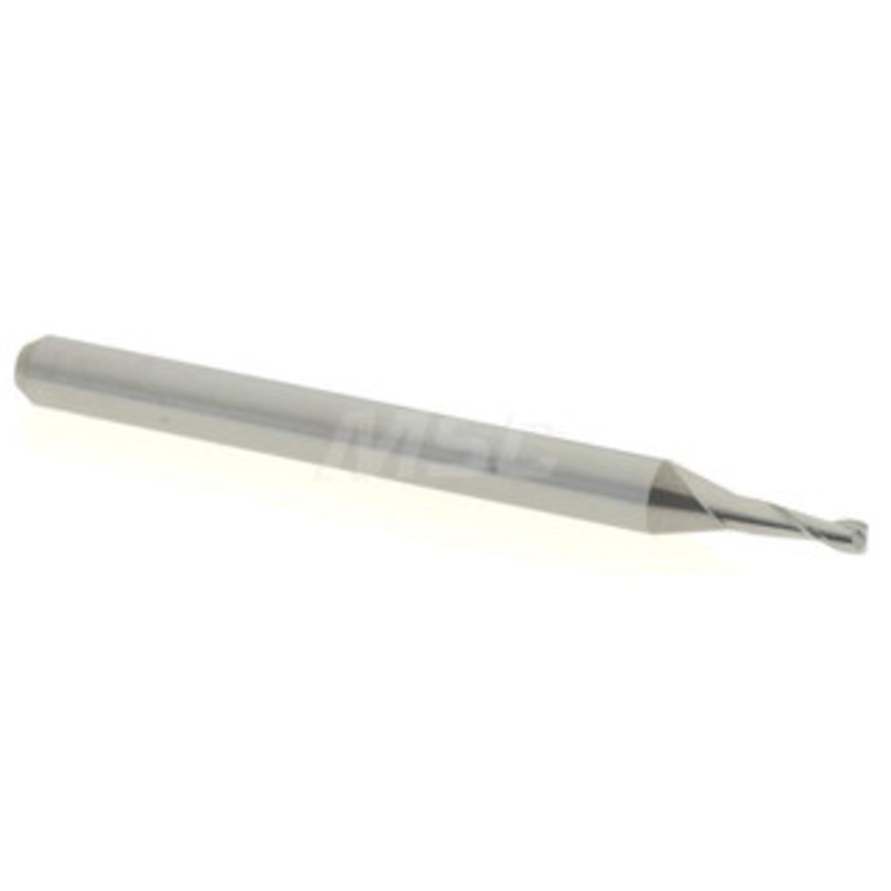 Accupro 0.055 Diam 2 Flute Solid Carbide 0.01 Corner Radius End Mill Uncoated, 1-1/2 OAL, 0.165 LOC, 1/8 Shank Diam, 30 Helix, RH Cut, RH Flute, Centercutting 6503539 – 62754387