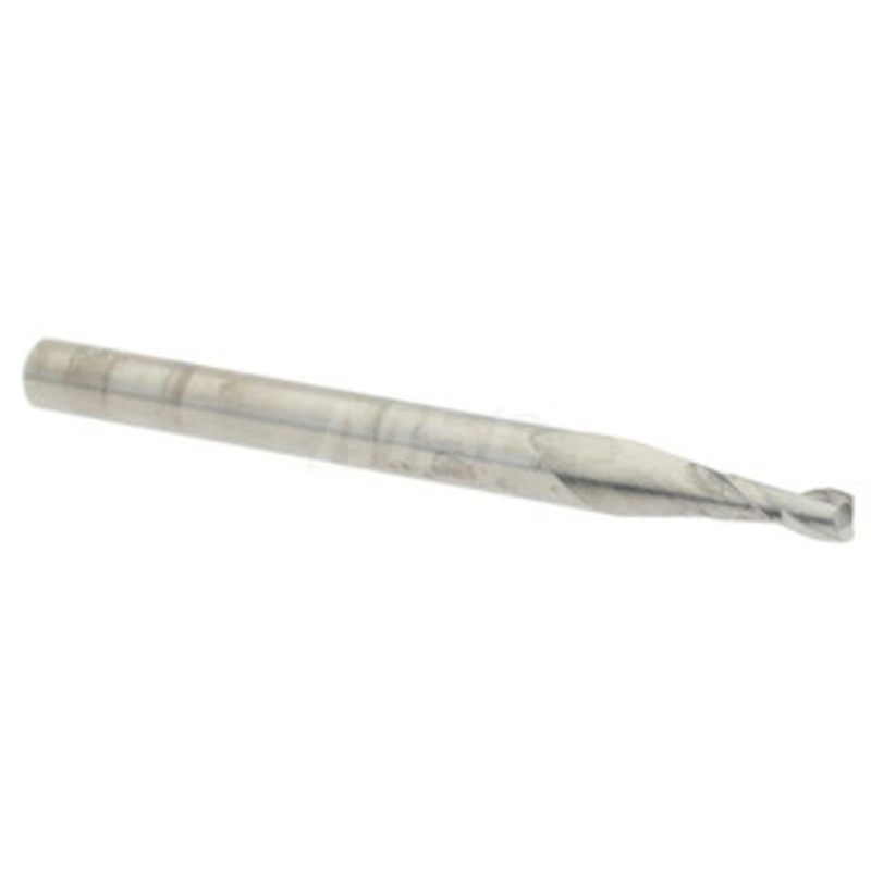 Accupro 0.085 Diam 2 Flute Solid Carbide 0.015 Corner Radius End Mill Uncoated, 1-1/2 OAL, 0.255 LOC, 1/8 Shank Diam, 30 Helix, RH Cut, RH Flute, Centercutting 6503652 – 62755657