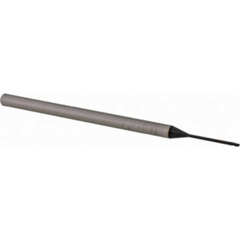 Accupro 1/32 Diam, 0.046 LOC, 3 Flute Solid Carbide Ball End Mill AlTiN Finish, Single End, 2-1/2 OAL, 1/8 Shank Diam, Spiral Flute AP61730800 – 61730800