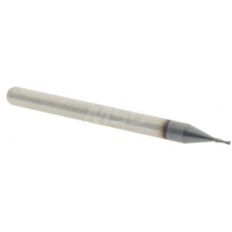 Accupro 1/32 Diam 4 Flute Solid Carbide 0.01 Corner Radius End Mill AlTiN Finish, 1-1/2 OAL, 0.093 LOC, 1/8 Shank Diam, 30 Helix, RH Cut, RH Flute, Centercutting 6503658 – 62755723