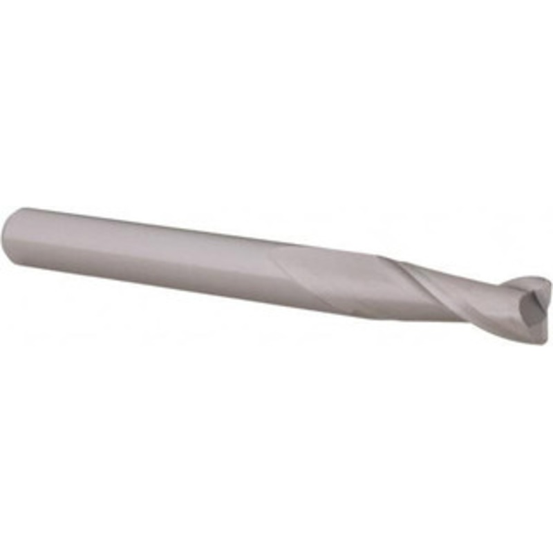Accupro 1/4 Diam 2 Flute Solid Carbide 0.045 Corner Radius End Mill Uncoated, 2-1/2 OAL, 3/4 LOC, 1/4 Shank Diam, 30 Helix, RH Cut, RH Flute, Centercutting 6503562 – 62754627