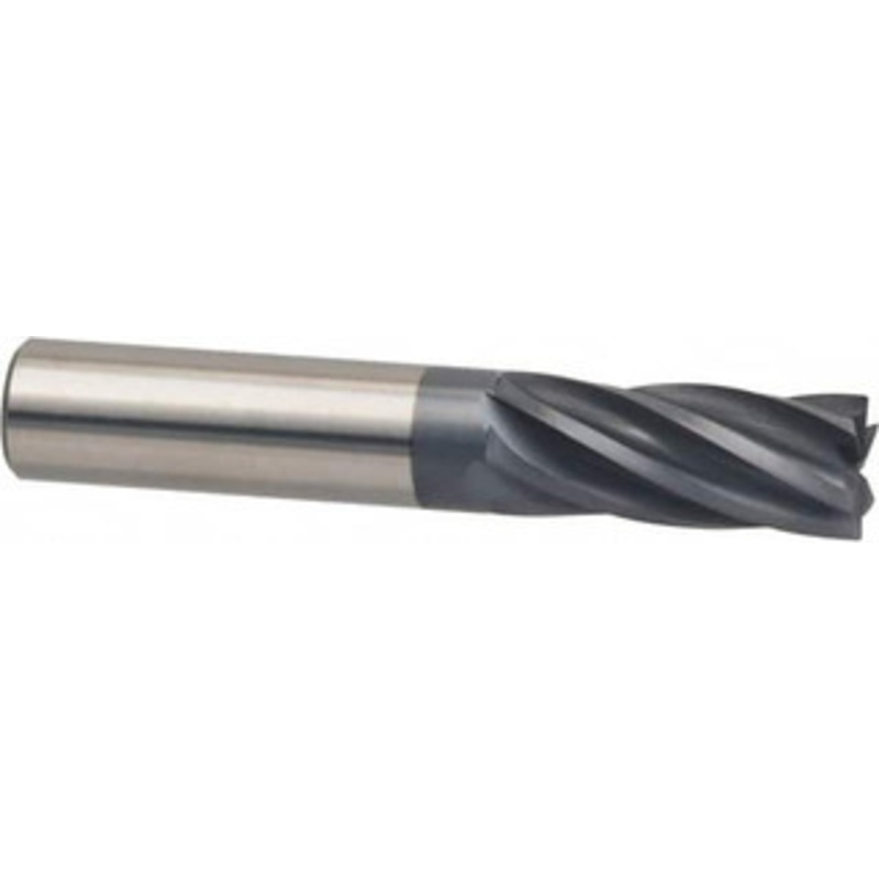 Accupro 1/4 Diam 6 Flute Solid Carbide 0.01 Corner Radius End Mill AlTiN Finish, 2-1/2 OAL, 3/8 LOC, 1/4 Shank Diam, 25 Helix, RH Cut, RH Flute, Centercutting 625S2500-010C11 – 87659413
