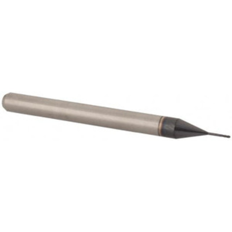 Accupro 1/64 Diam, 0.045 LOC, 4 Flute Solid Carbide Ball End Mill AlTiN Finish, Single End, 1-1/2 OAL, 1/8 Shank Diam, Spiral Flute 6502679 – 61728648