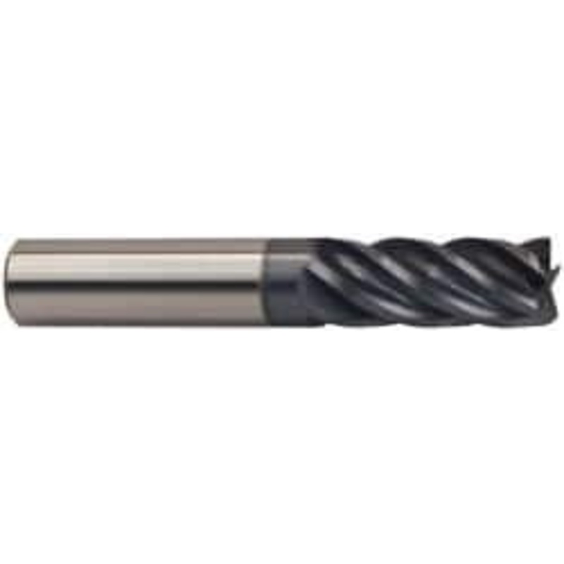 Accupro 1/8 Diam 5 Flute Solid Carbide 0.03 Corner Radius End Mill AlTiN Finish, 2 OAL, 1/2 LOC, 1/8 Shank Diam, 37 Helix, RH Cut, RH Flute, Centercutting 537-1250-030-C1 – 73747677