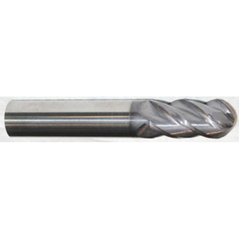 Accupro 25mm Diam, 38mm LOC, 4 Flute Solid Carbide Ball End Mill AlTiN Finish, Single End, 101mm OAL, 25mm Shank Diam, Spiral Flute 12184714 – 76489855