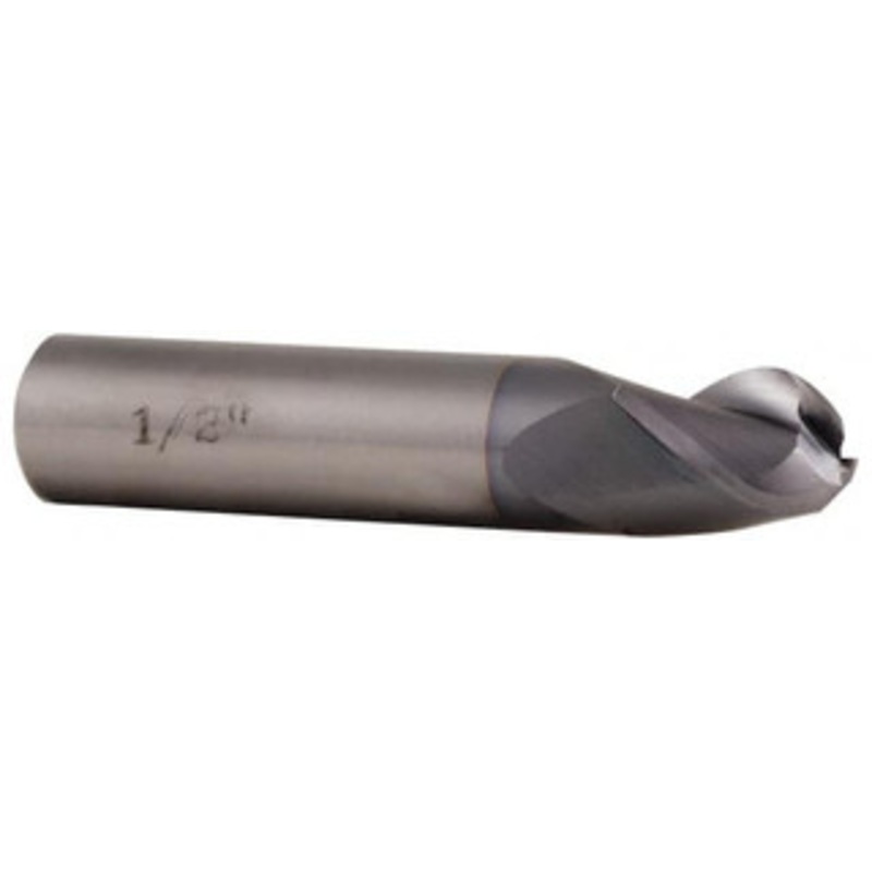 Accupro 3/8 Diam, 1/2 LOC, 3 Flute Solid Carbide Ball End Mill TiCN Finish, Single End, 2 OAL, 3/8 Shank Diam, Spiral Flute 335S3750BNC4 – 63817456