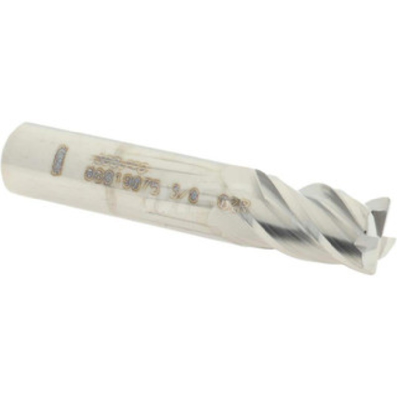 Accupro 3/8 Diam 4 Flute Solid Carbide 0.02 Corner Radius End Mill Uncoated, 2 OAL, 5/8 LOC, 3/8 Shank Diam, 40 Helix, RH Cut, RH Flute, Centercutting 12182875 – 86819075