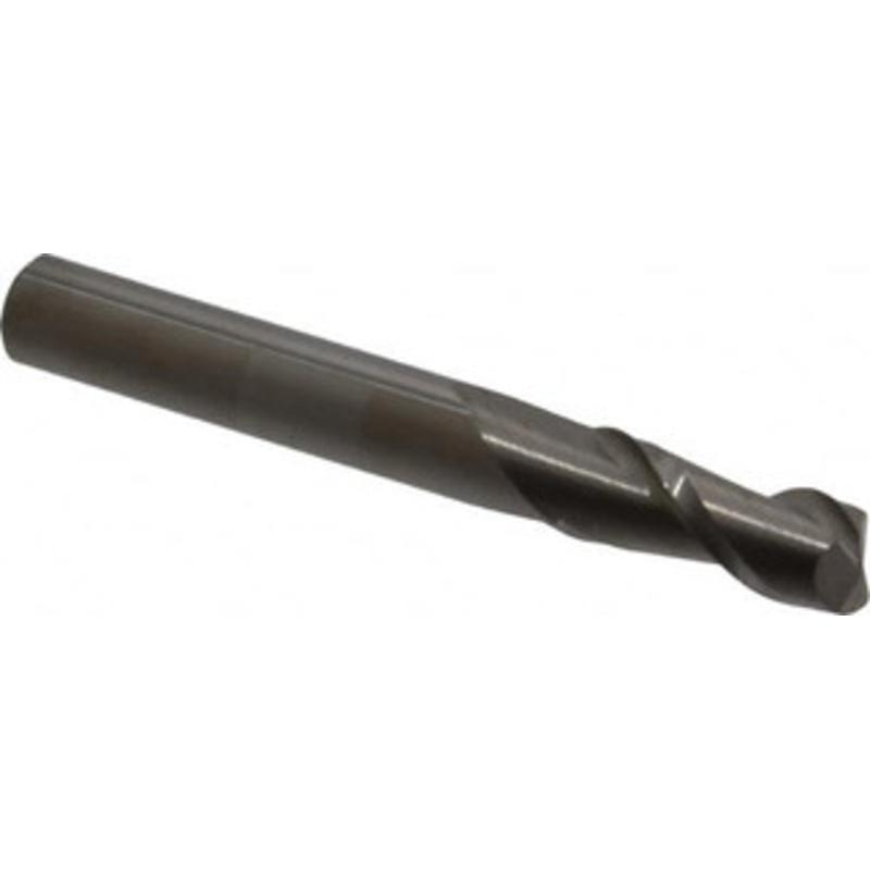 Accupro 5/16 Diam 2 Flute Solid Carbide 0.01 Corner Radius End Mill Uncoated, 2-1/2 OAL, 3/4 LOC, 5/16 Shank Diam, 40 Helix, RH Cut, RH Flute, Centercutting 12181366 – 08481269