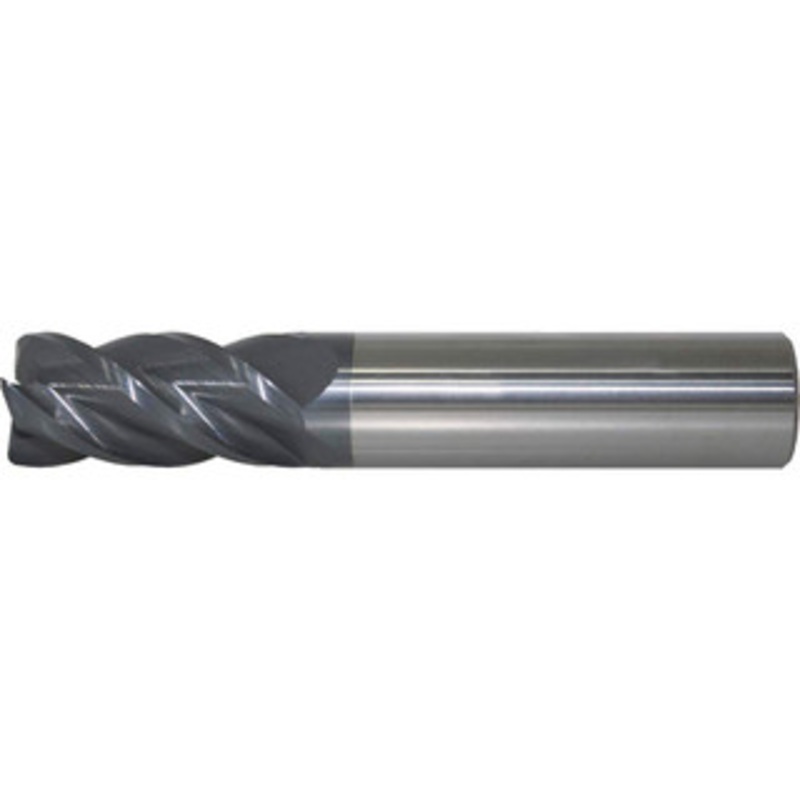 Accupro 5/16 Diam 4 Flute Solid Carbide 0.02 Corner Radius End Mill AlTiN+ Finish, 2-1/2 OAL, 3/4 LOC, 5/16 Shank Diam, 40 Helix, RH Cut, RH Flute, Centercutting 14556400 – 19251362