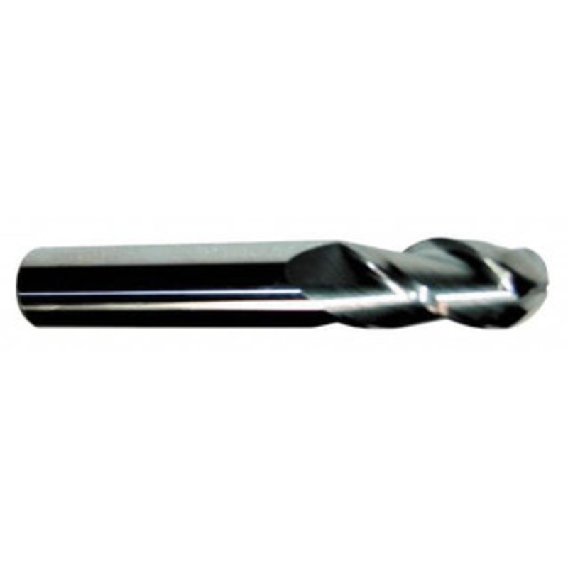 Accupro 5/8 Diam, 2 LOC, 3 Flute Solid Carbide Ball End Mill TiCN Finish, Single End, 6 OAL, 5/8 Shank Diam, Spiral Flute 12184518 – 76488477