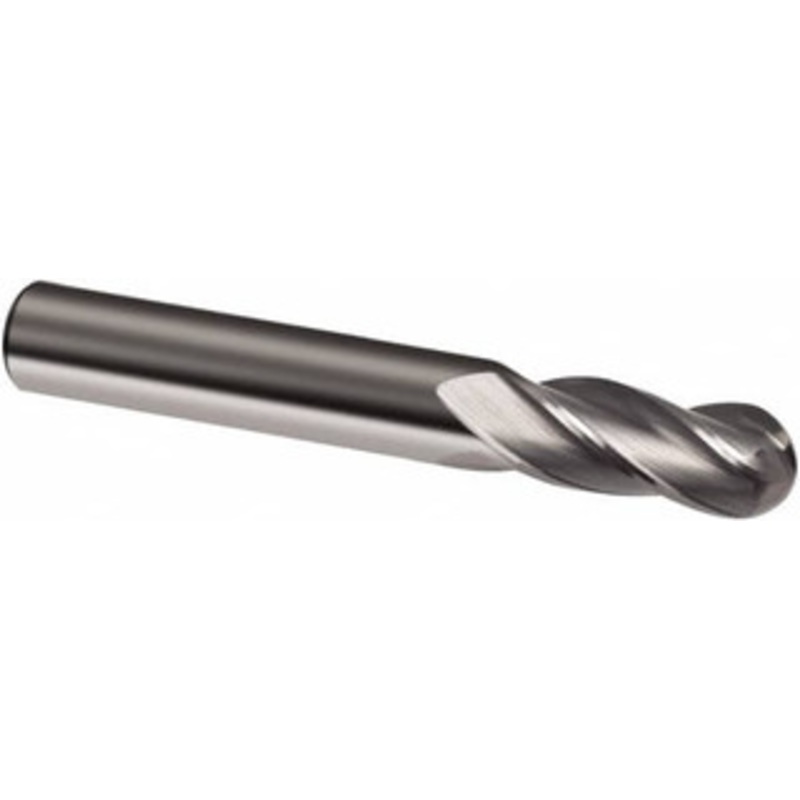 Guhring 1 Diam, 1-1/2 LOC, 4 Flute Solid Carbide Ball End Mill Uncoated, Single End, 4 OAL, 1 Shank Diam, Spiral Flute 9031610254000 – 58557885