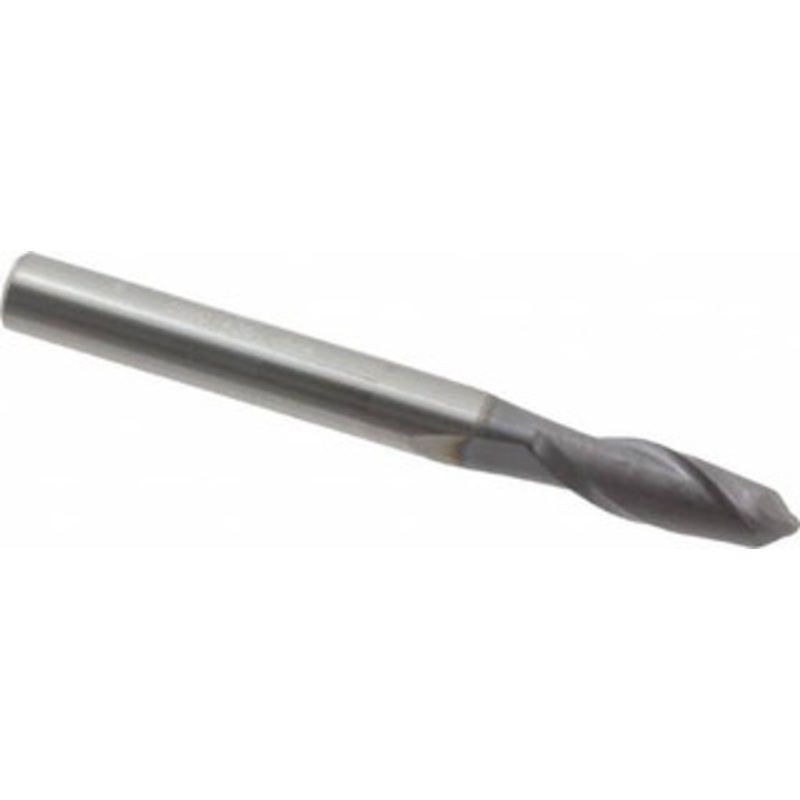 Hertel 1/4 Diam, 3/4 LOC, 2 Flute Solid Carbide Ball End Mill AlTiN Finish, Single End, 2-1/2 OAL, 1/4 Shank Diam EM249016 – 59907436