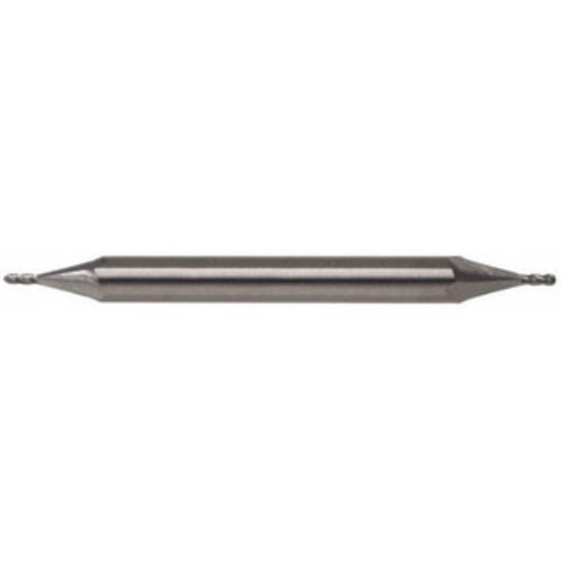 KYOCERA SGS 13/64 Diam, 1/2 LOC, 4 Flute Solid Carbide Ball End Mill TiN Finish, Double End, 2-1/2 OAL, 1/4 Shank Diam, Spiral Flute 31464 – 32165136
