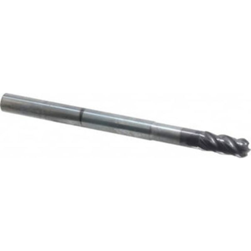 KYOCERA SGS 3/8 Diam, 7/8 LOC, 4 Flute Solid Carbide Ball End Mill AlTiN Finish, Single End, 5 OAL, 3/8 Shank Diam, Spiral Flute 36486 – 05285325