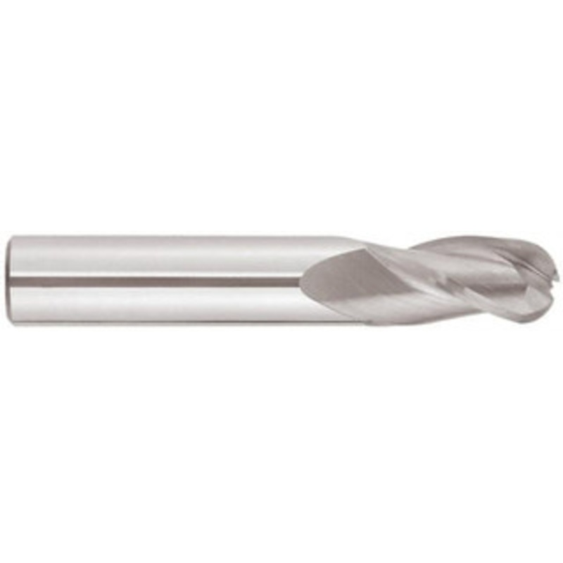Niagara Cutter 3/4 Diam, 1-1/2 LOC, 3 Flute Solid Carbide Ball End Mill TiAlN Finish, Single End, 4 OAL, 3/4 Shank Diam, Spiral Flute 17005929 – 36709707