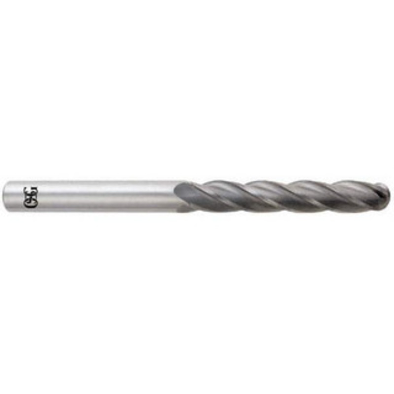 OSG 3/8 Diam, 1-3/4 LOC, 4 Flute Solid Carbide Ball End Mill Uncoated, Single End, 4 OAL, 3/8 Shank Diam, Spiral Flute 484-3750-BN – 03076551