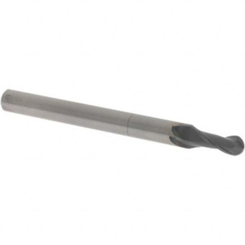 OSG 6.5mm Diam, 14mm LOC, 2 Flute Solid Carbide Ball End Mill TiAlN Finish, Single End, 90mm OAL, 8mm Shank Diam, Spiral Flute HP416-2559 – 82373879