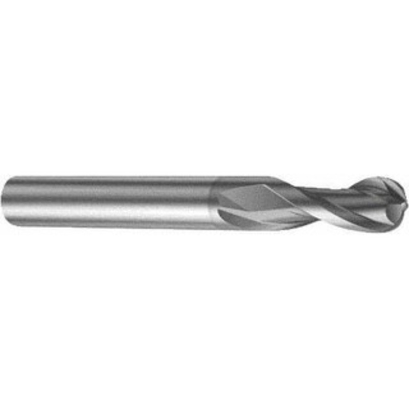 Sandvik Coromant 3/16 Diam, 9.53mm LOC, Solid Carbide Ball End Mill Single End, 3 OAL, 1/4 Shank Diam, Ball Flute 6334789 – 54910112