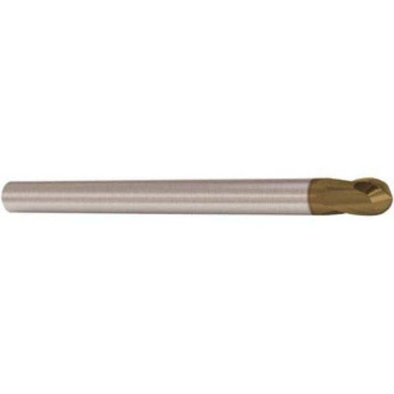 Seco Tools 8mm Diam, 8mm LOC, 2 Flute Solid Carbide Ball End Mill HXT Finish, Single End, 65mm OAL, 8mm Shank Diam, Spiral Flute 02970117 – 37546645