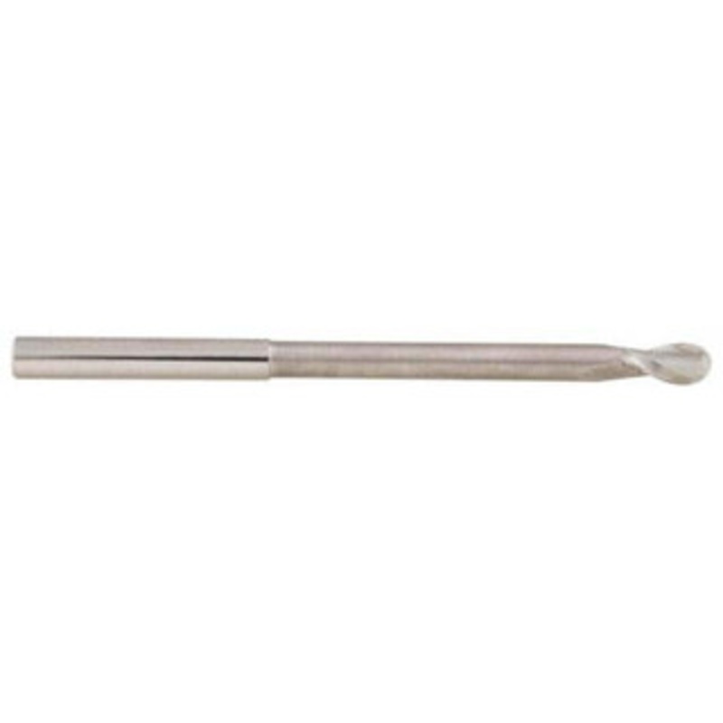 Accupro 3/4 Diam, 1-1/2 LOC, 2 Flute Solid Carbide Ball End Mill Uncoated, Single End, 6 OAL, 3/4 Shank Diam, Spiral Flute 12177199 – 93162329