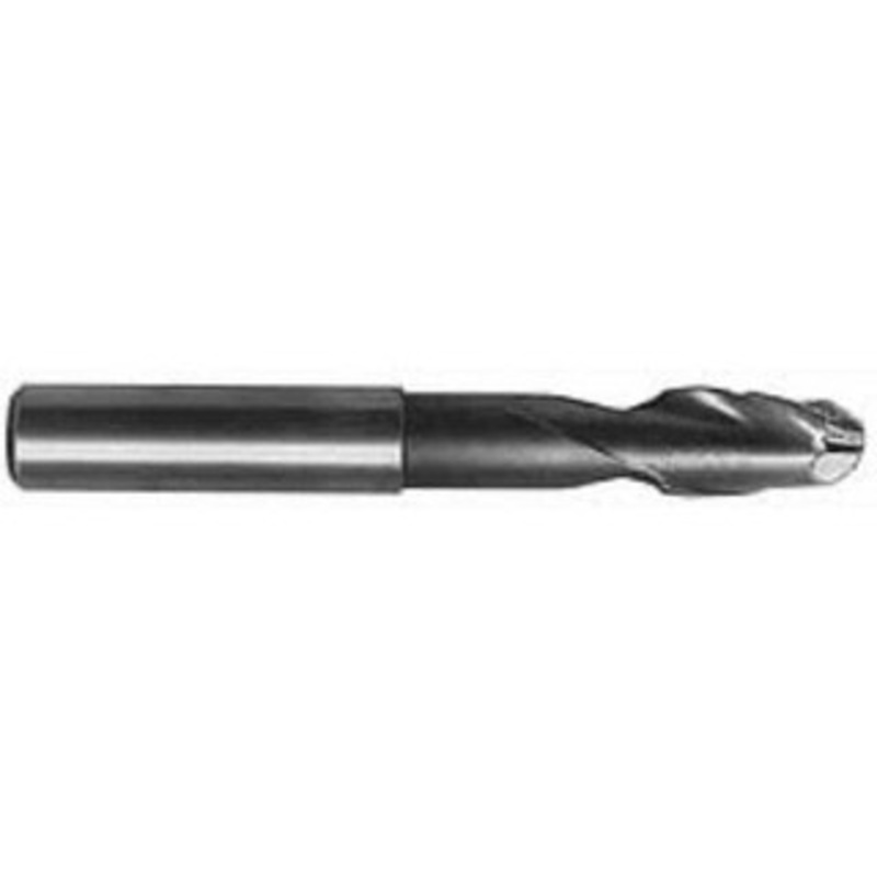 Hertel 1/2 Diam, 1 LOC, 2 Flute High Speed Steel Ball End Mill Uncoated, Single End, 4 OAL, 1/2 Shank Diam, Spiral Flute GG111032 – 84509827