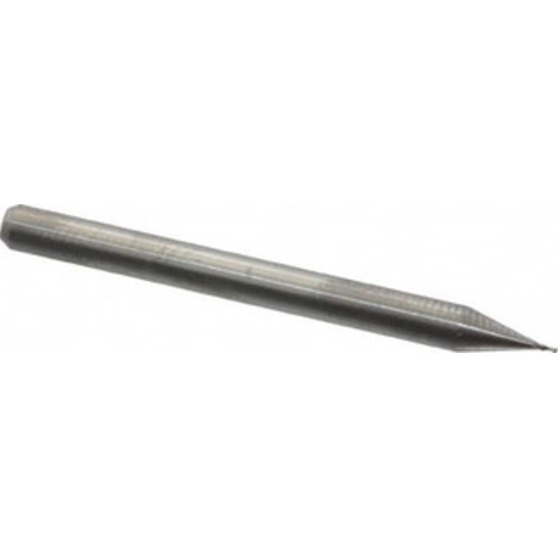 KYOCERA SGS 0.015 Diam, 0.023 LOC, 2 Flute Solid Carbide Ball End Mill Uncoated, Single End, 1-1/2 OAL, 1/8 Shank Diam, Spiral Flute 00679 – 60059821