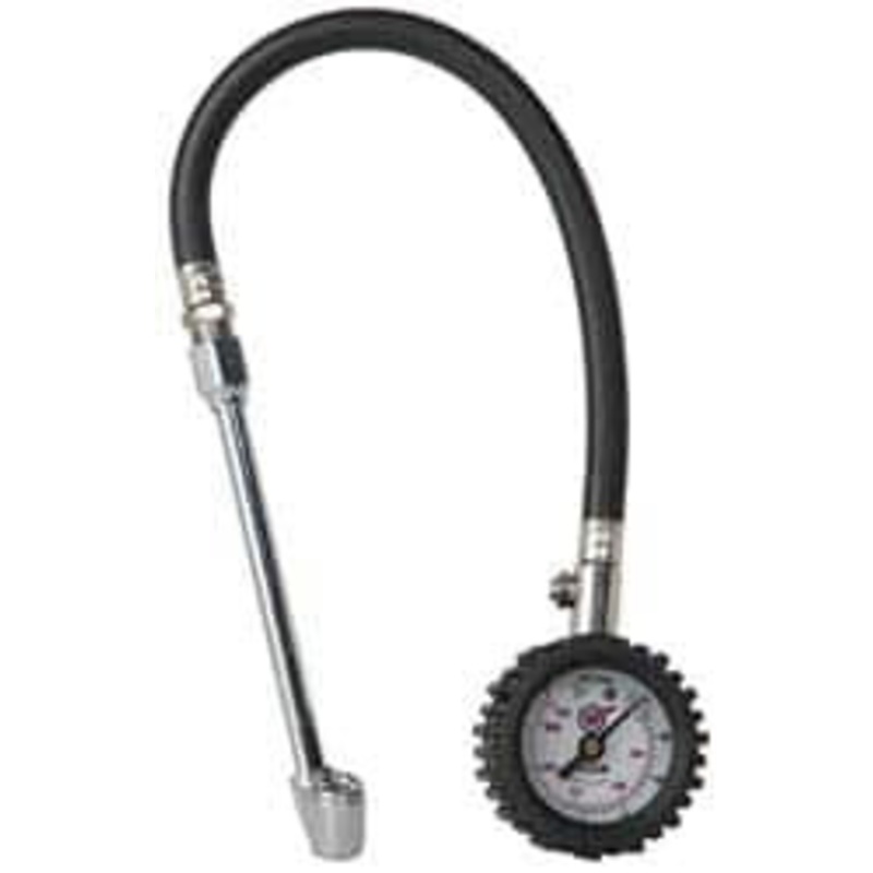 Coilhose Pneumatics 0 to 160 psi Dial Straight Dual Tire Pressure Gauge Closed Check, 12 ft. Hose Length A539RB – 00576884
