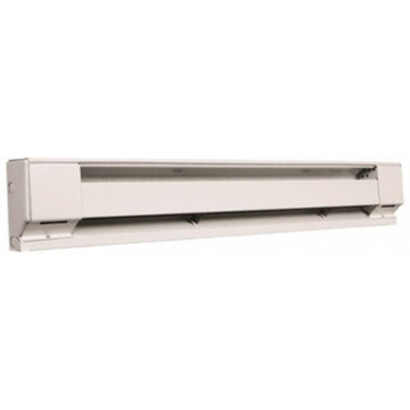 Marley 72 Long, 240/208 Volt, 1500 Watt, 5100 BTU, Electric Baseboard Heater Copper Element, Aluminum Fins, White 2546NW – 07931223