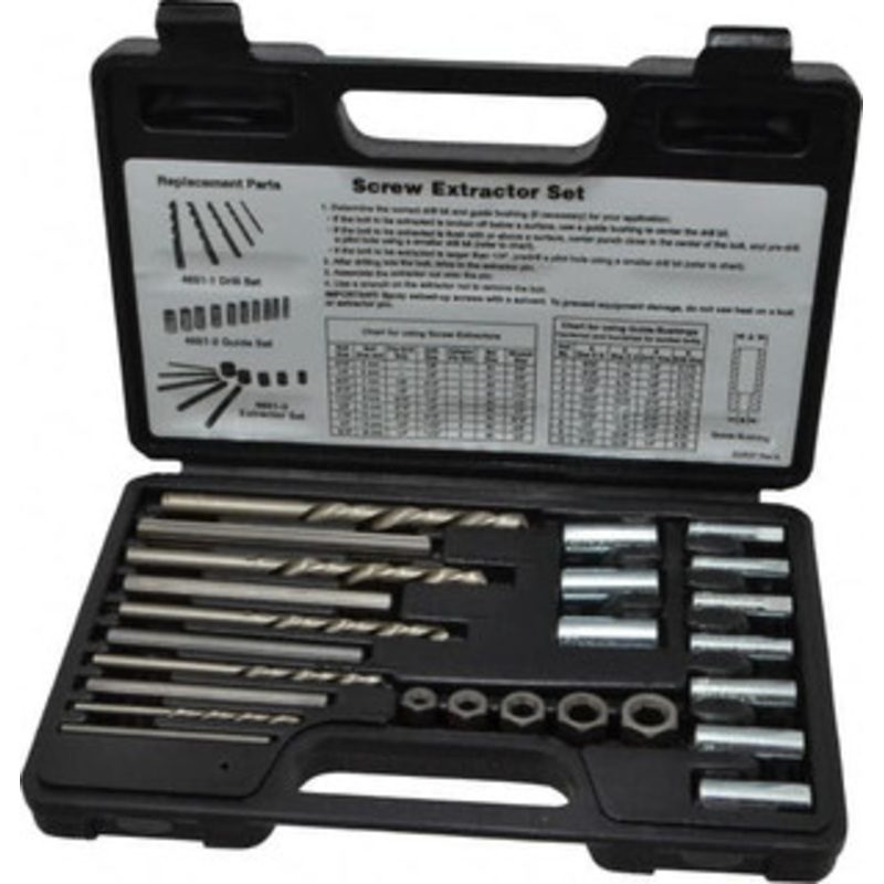 OTC 25 Pc Screw Extractor Set For DOMESTIC & FOREIGN VEHICLES, HEM, HMC422 Series 4651 – 41179565