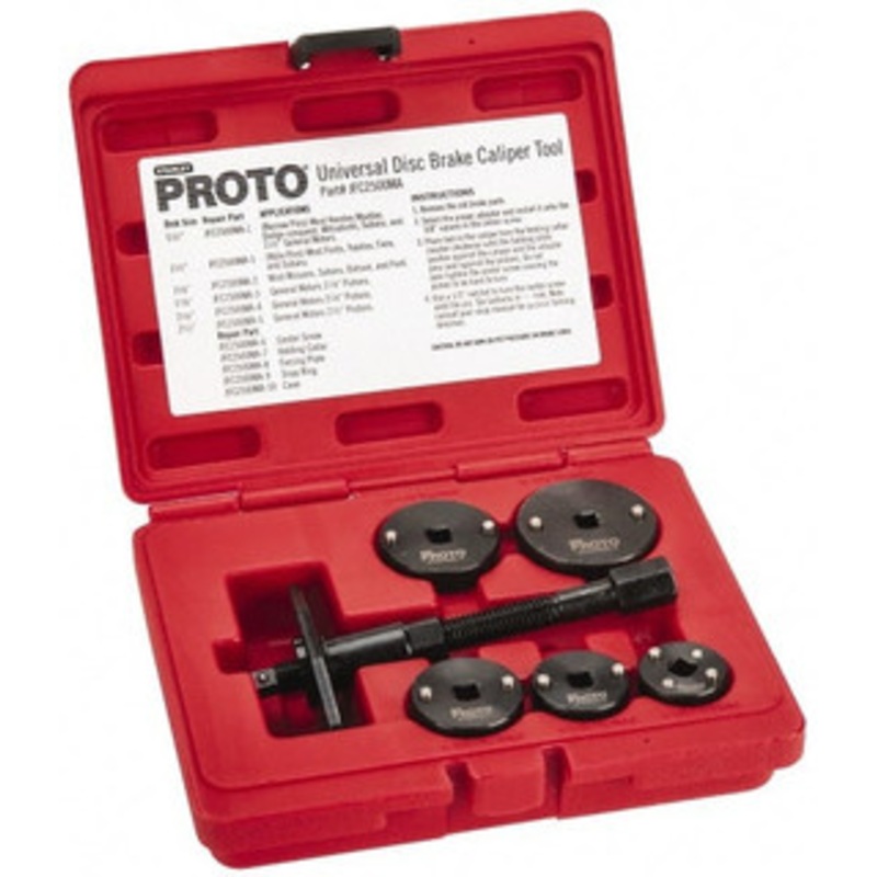 Proto Industrial 7 Piece Automotive Disc Brake Caliper Tool Kit JFC2500MA – 73437527