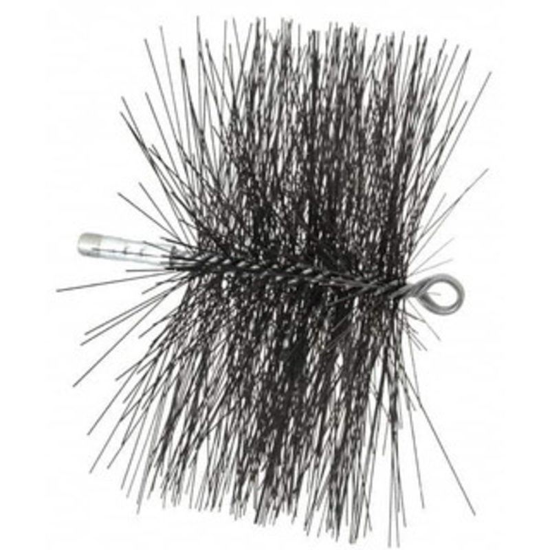 Schaefer Brush 4-1/2 Brush Length, 10 Diam, Double Stem, Double Spiral Tube Brush 7-1/2 Long, Tempered Steel Wire, 1/4 NPT Male Connection 43392 – 78119922