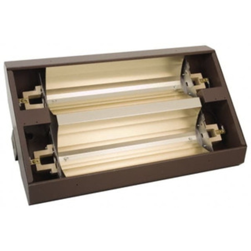 TPI 46 Long x 15 Wide x 10-7/8 High, 480 Volt, Infrared Suspended Heater 2 Element, 1 Phase, 24,915 Max BTU 462-60-TH-480V – 76933399
