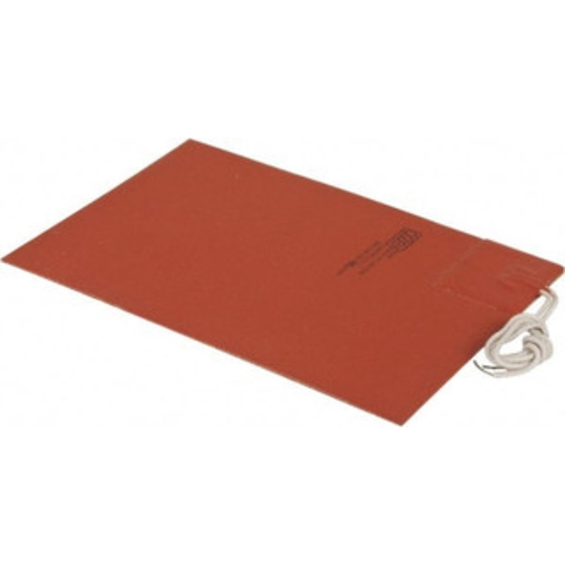 Value Collection 9 Long x 6 Wide, Rectangular, Silicon Rubber, Standard Heat Blanket 120 Volt, Adhesive Back, Use with Metal Containers SR4106 – 03157682