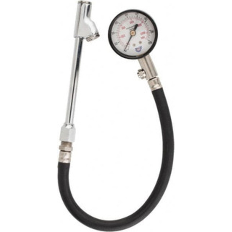 Coilhose Pneumatics 0 to 160 psi Dial Straight Dual Tire Pressure Gauge Closed Check, 12 ft. Hose Length A539 – 00576876