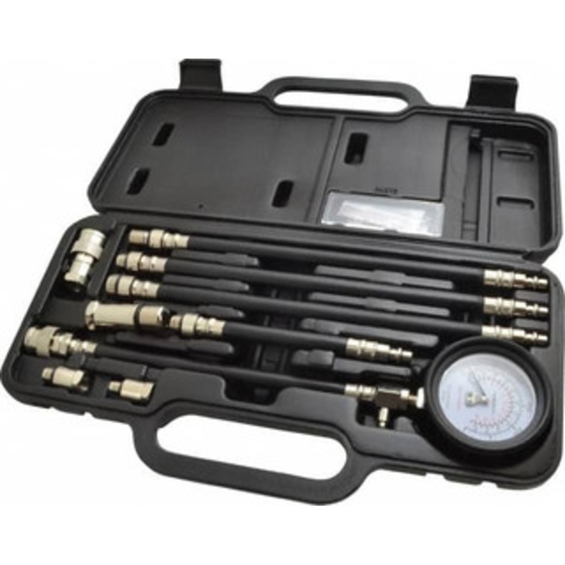Lincoln 11 Piece Dial Engine Compression Test Kit 300 Max Pressure, PSI Scale MV5530 – 64470552