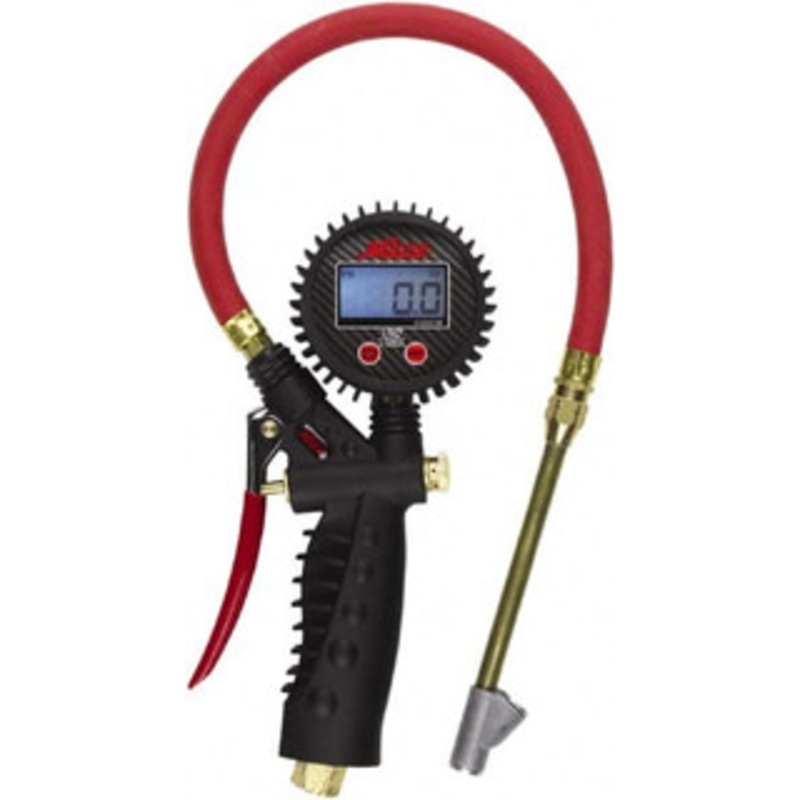 Milton Industries 0 to 255 psi Digital Straight Foot Dual Head Tire Pressure Gauge AAA Battery, 15 ft. Hose Length S-577D – 38254249