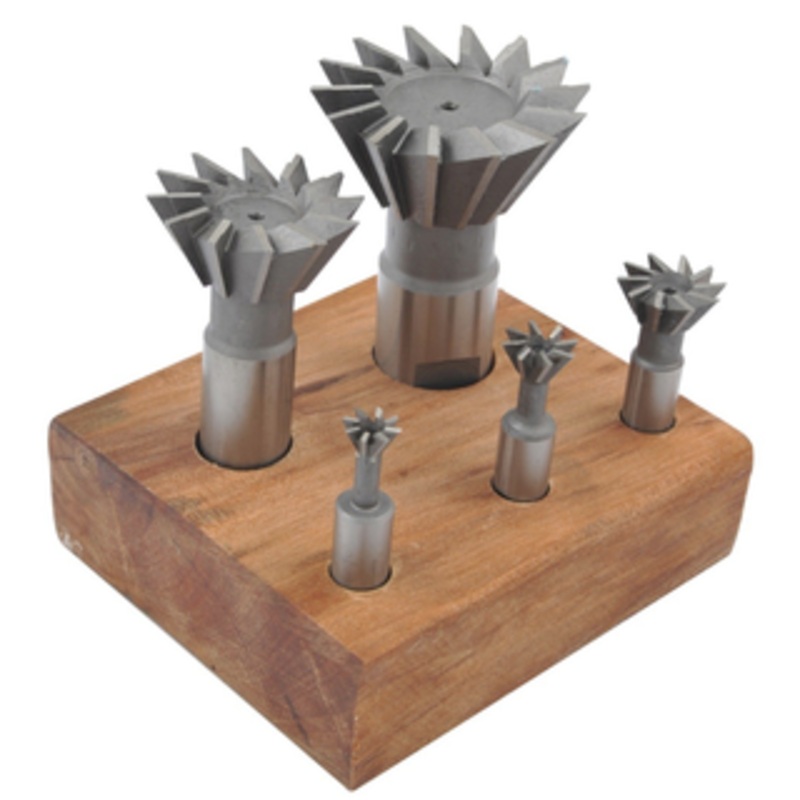 Precise 5 Piece 3/8 to 1-7/8 Dovetail Cutter Set – 2006-0205