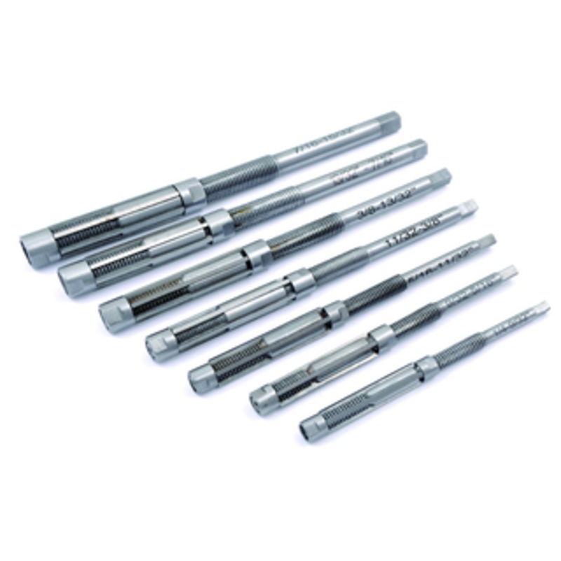 Precise 7 Piece High Speed Steel Adjustable Blade Reamer Set, #8/A-2/A, 1/4-15/32 Range – 2006-9123