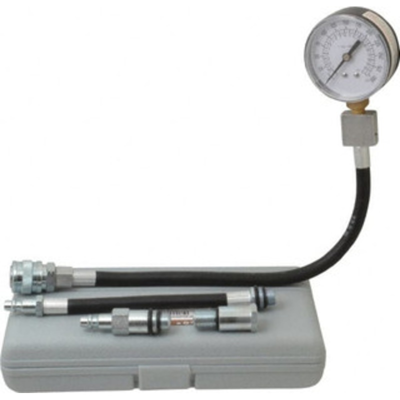 Value Collection 12 Hose Length, 0 to 300 psi, Mechanical Automotive Compression Tester 5 Lb Graduation, Steel TU-3-P – 80070600
