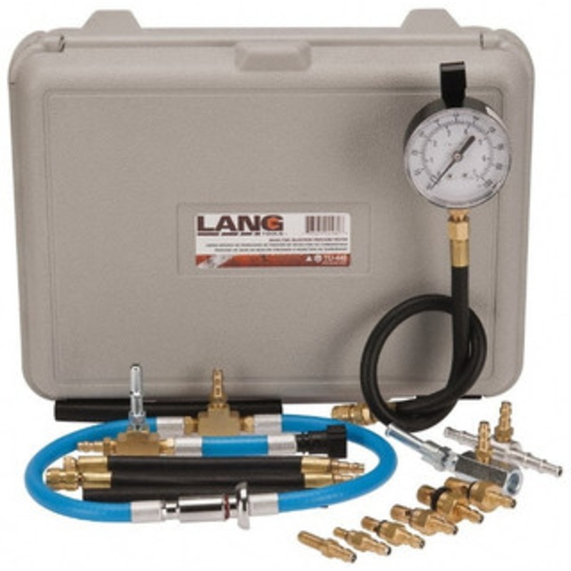 Value Collection 16 Hose Length, 0 to 100 psi, Mechanical Automotive Basic Fuel Injection Pressure Tester 1 Lb Graduation, Steel TU-448-PB – 80070691