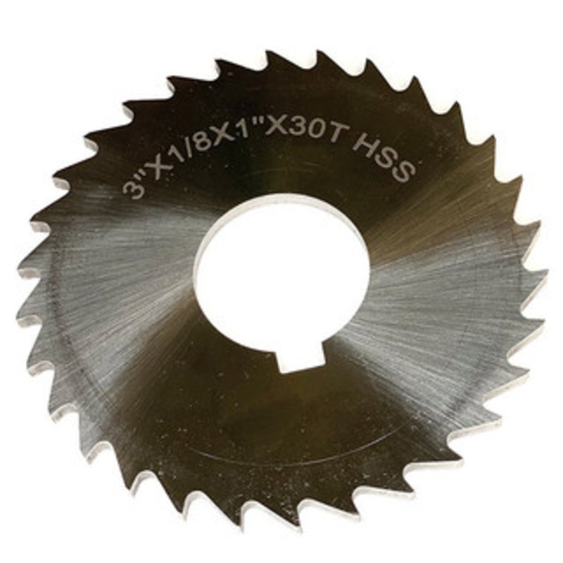 Precise 3 Dia. x 1/8 Face x 1 Hole H.S.S. Plain Slitting Saw Blade – 5071-4208