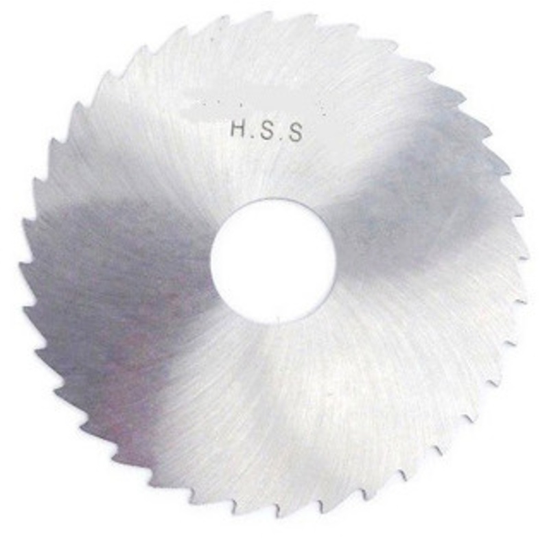 Precise 4 Dia. x 1/8 Face x 1 Hole H.S.S. Plain Slitting Saw Blade – 5071-4408
