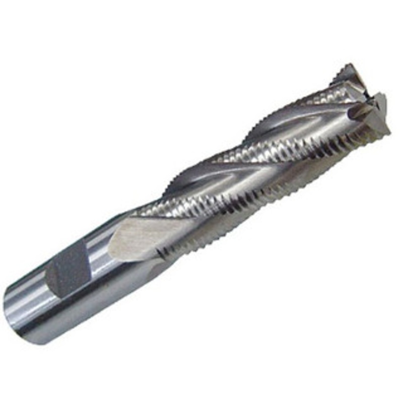 Precise 8 Flute M42 Cobalt Fine-Pitch Roughing End Mill, 2 x 2 Shank Dia. x 2 Flute Length – 5823-2002
