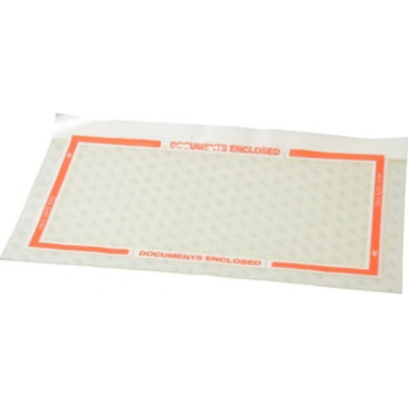 3M Pack of (1,000), 10 Long x 6 Wide, Sheets Documents Enclosed, Clear with Orange Border 7000051824 – 65364382