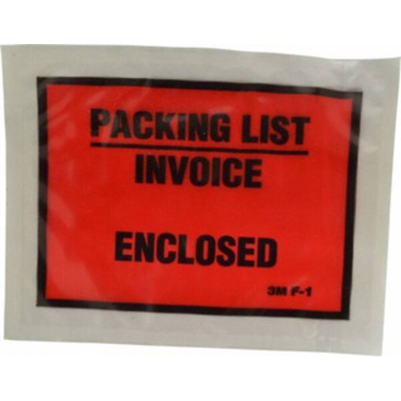 3M Pack of (1,000), 5-1/2 Long x 4-1/2 Wide, Envelopes Packing List/Invoice Enclosed, Orange Full Faced 7010373284 – 65364390