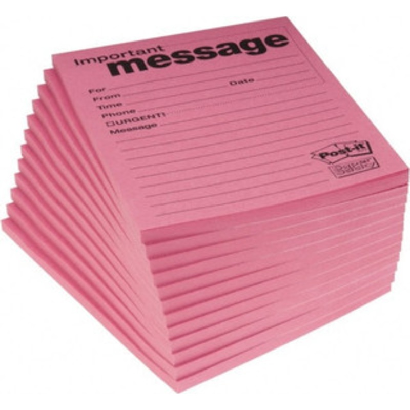 3M Pack of (12), 50 Sheet, 4 x 5, Note Pad/Writing Pad/Notebook Pink 7010333445 – 81386054
