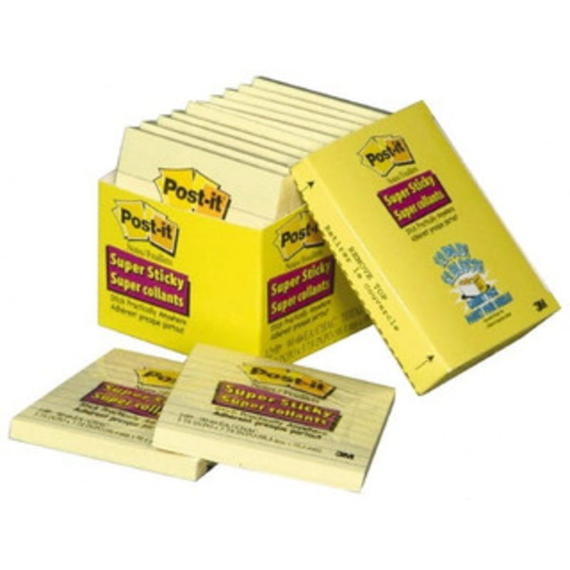 3M Pack of (12) 90 Sheets, 4 x 4, Note Pad/Writing Pad/Notebooks Yellow 7010370064 – 81386153