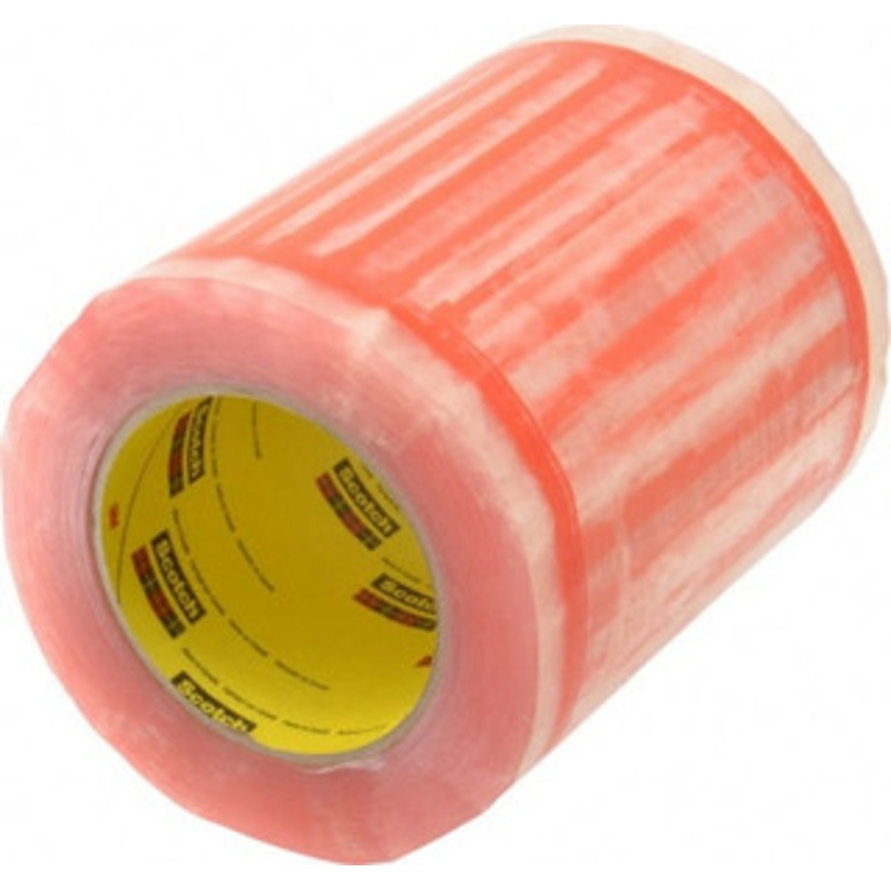3M Pack of (500 Pieces), 8 Long x 6 Wide, Tape Roll Document Enclosed, Clear with Orange Border 7010372410 – 65364507