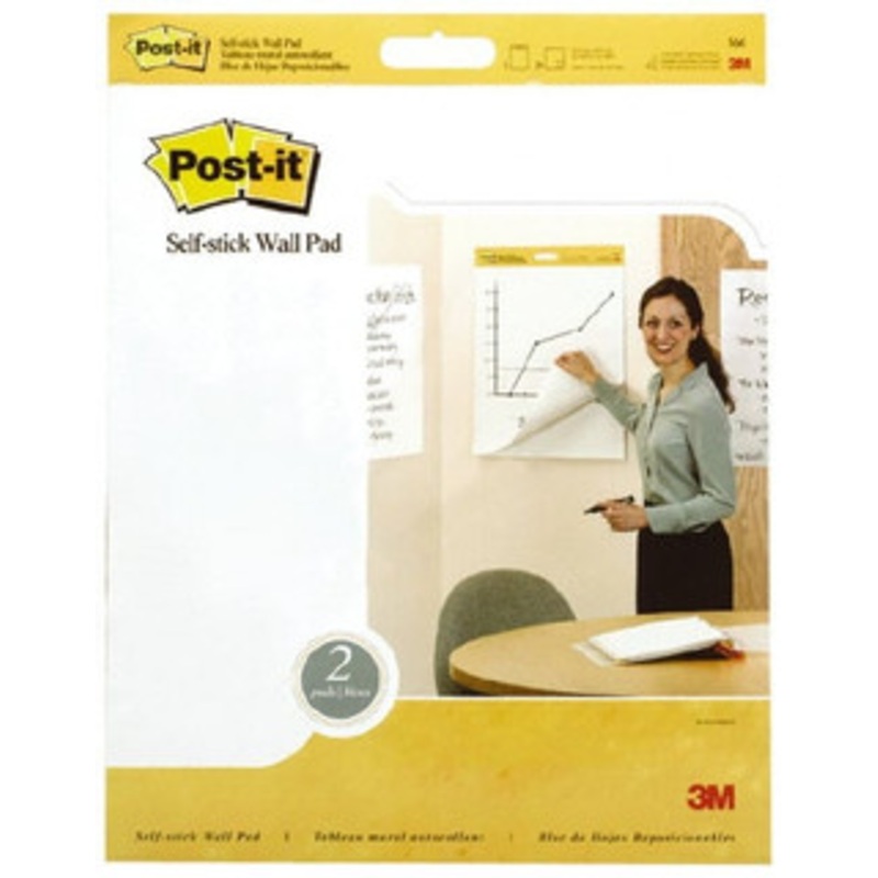 3M Wall Mount Ready, White, 20 Sheets, 20 x 23 Inch, Self Stick Easel Pad For Use with Whiteboards, Chalkboards, Walls and Easel Stands 7010369243 – 81386377